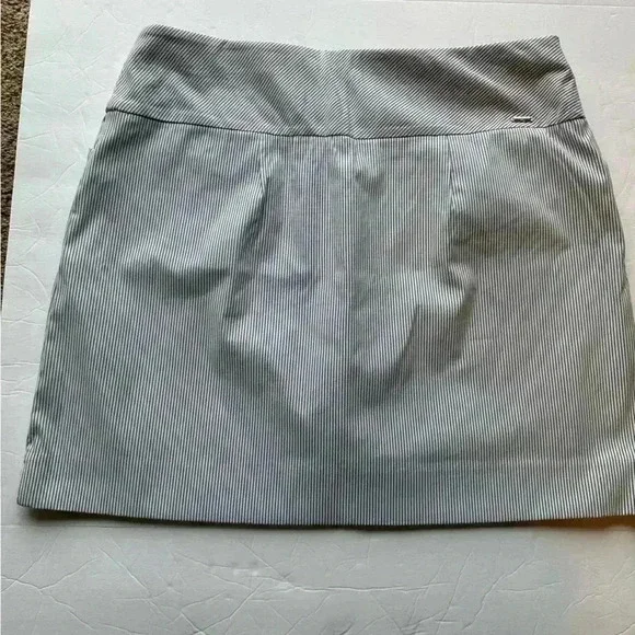 S.C. & Co. Activewear Skort Pale Blue Striped Pockets Side Splits Women’s XL - Picture 3 of 8